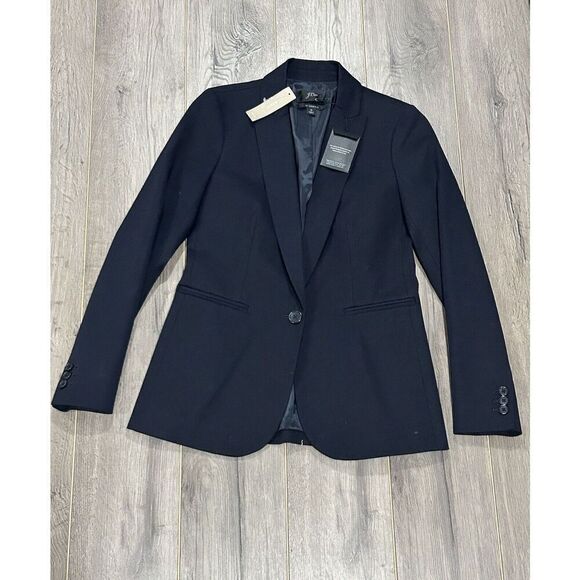 NEW J CREW Parke blazer in bi-stretch cotton SZ 0 - Picture 7 of 7